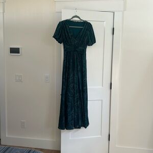 Baltic born Leslie Velvet Maxi Dress | Emerald size medium